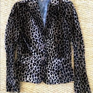 VELVET CHEETAH BLAZER
